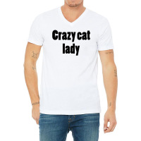 Crazy Cat Lady (5) V-neck Tee | Artistshot