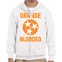 Tennessee Fan Orange Blooded Vol Sports Fan State Flag Tn Pullover Hoo Youth Zipper Hoodie | Artistshot