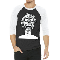 Crazy Zombie 3/4 Sleeve Shirt | Artistshot