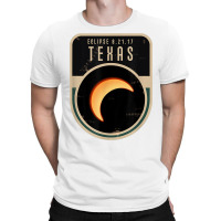 Us Partial Eclipse August 21 2017 Texas Tshirt T-shirt | Artistshot