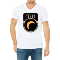 Us Partial Eclipse August 21 2017 Texas Tshirt V-neck Tee | Artistshot