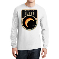 Us Partial Eclipse August 21 2017 Texas Tshirt Long Sleeve Shirts | Artistshot