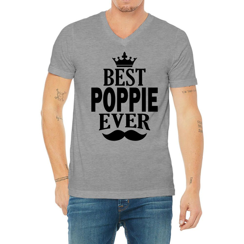 Best Poppie Ever V-neck Tee | Artistshot