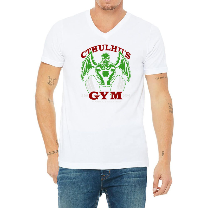 Cthulhu Gym V-neck Tee | Artistshot