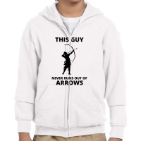 Archery Funny Sayings Bow Arrow Archer Gift Youth Zipper Hoodie | Artistshot