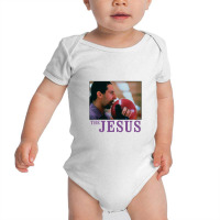 The Big Lebowski Jesus Licking The Bowling Ball Graphic Baby Bodysuit | Artistshot