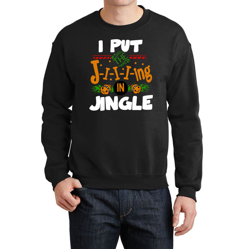 Jingle Christmas Crewneck Sweatshirt by Nicole Tees | Artistshot