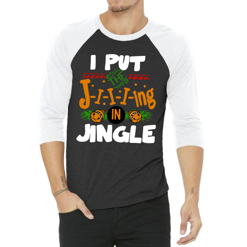 Jingle Christmas 3/4 Sleeve Shirt by Nicole Tees | Artistshot