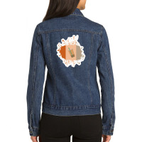 Wojak Taxi Driver 76377802 Ladies Denim Jacket | Artistshot