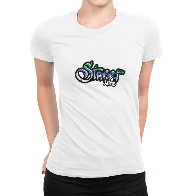 Street Life Ladies Fitted T-Shirt by aysenurokur | Artistshot