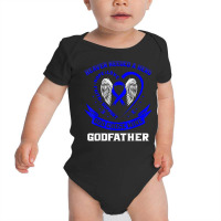 Heaven Need A Hero Colon Cancer Awareness Godfather God Dad T Shirt Baby Bodysuit | Artistshot