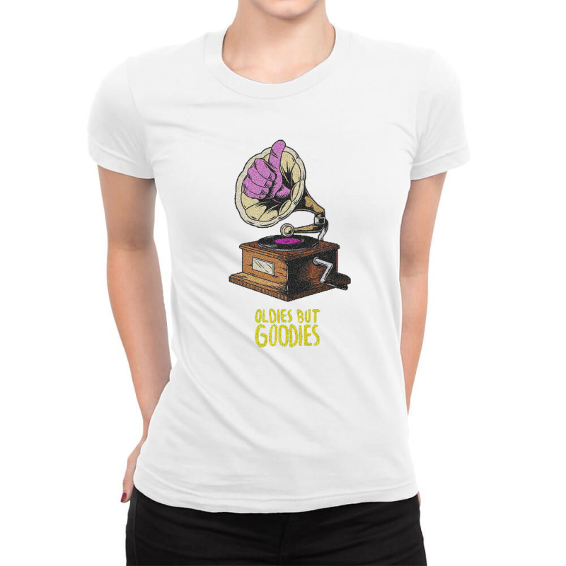 Music Vinyl Junkie Ladies Fitted T-Shirt by zig street | Artistshot