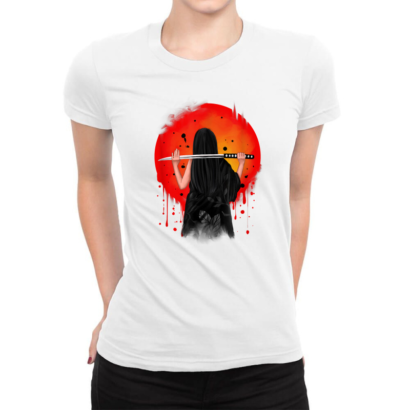 Samurai Sword Samurai Japanese T Shirt Ladies Fitted T-Shirt by naythendeters2000 | Artistshot