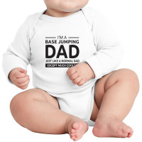 Base Jumping Sky Diving Diver Dad Fathers Day Gift Long Sleeve Baby Bodysuit | Artistshot