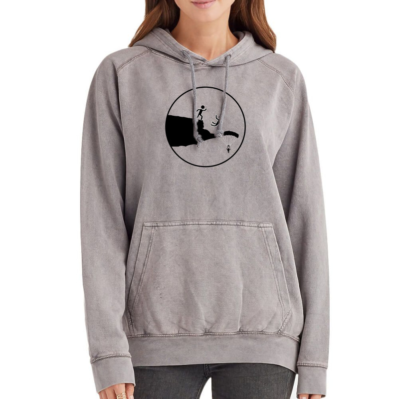 Base Jumping Sky Diving Diver Gift Vintage Hoodie by Tasteful Tees | Artistshot