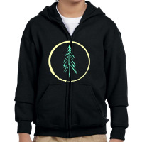 Forest Here Youth Zipper Hoodie | Artistshot