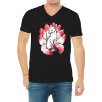 I Know Heaven Is A Beautiful Place Funny Nine Tailed Fox T Shirt V-neck Tee | Artistshot