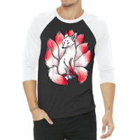 I Know Heaven Is A Beautiful Place Funny Nine Tailed Fox T Shirt 3/4 Sleeve Shirt | Artistshot