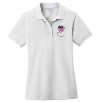 Usa Flag Registered Nurse Usa Flag T Shirt 4th July Nursing Ladies Polo Shirt | Artistshot