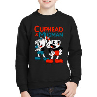 Cuphead And Mugman Youth Sweatshirt | Artistshot