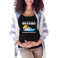 Boats N Hoes Maternity Scoop Neck T-shirt | Artistshot