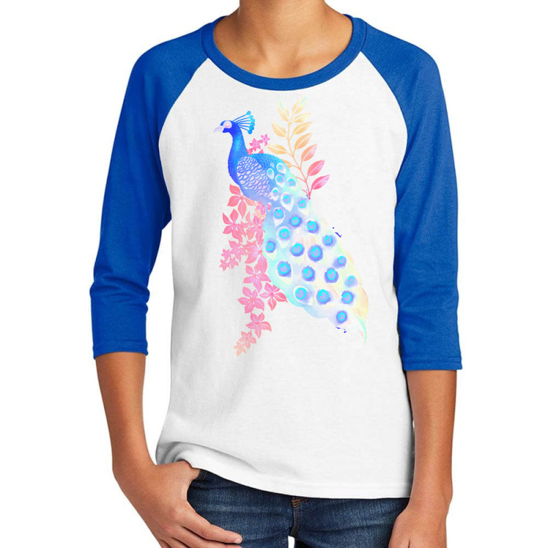 Peacock T  Shirt Peacock Paradise T  Shirt Youth 3/4 Sleeve by swallowfirework | Artistshot