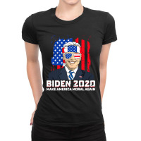 Biden 2020 Make America Moral Again Ladies Fitted T-shirt | Artistshot