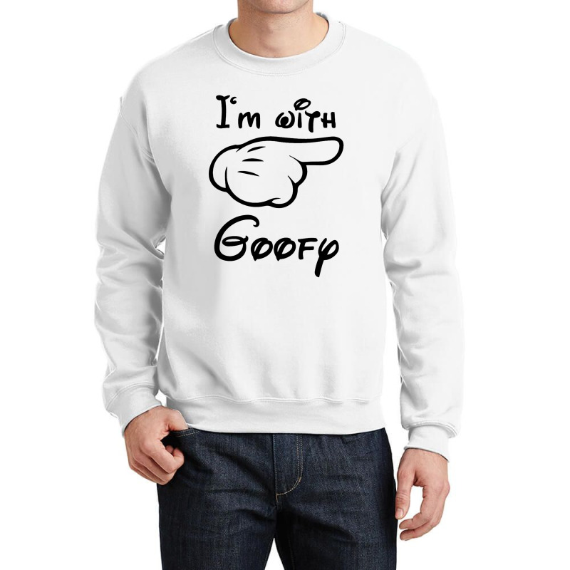 I'm With Goofy Crewneck Sweatshirt | Artistshot