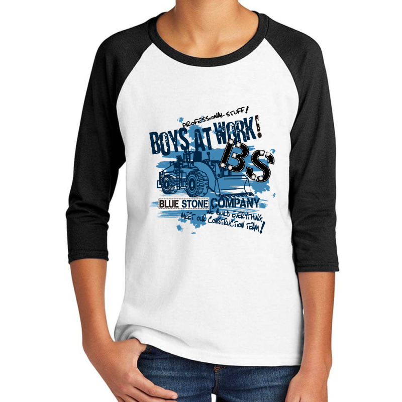 Boys At Work Blue Stone Youth 3/4 Sleeve by coşkun | Artistshot