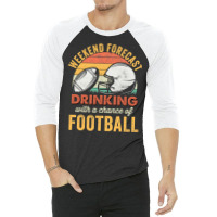 Football Funny Football Drinking Humor Retro Gameday Friday Nights 126 3/4 Sleeve Shirt | Artistshot