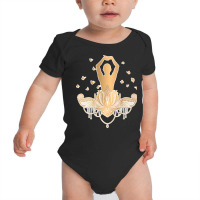 Meditation Yoga T  Shirt Meditation Design Gold T  Shirt Baby Bodysuit | Artistshot