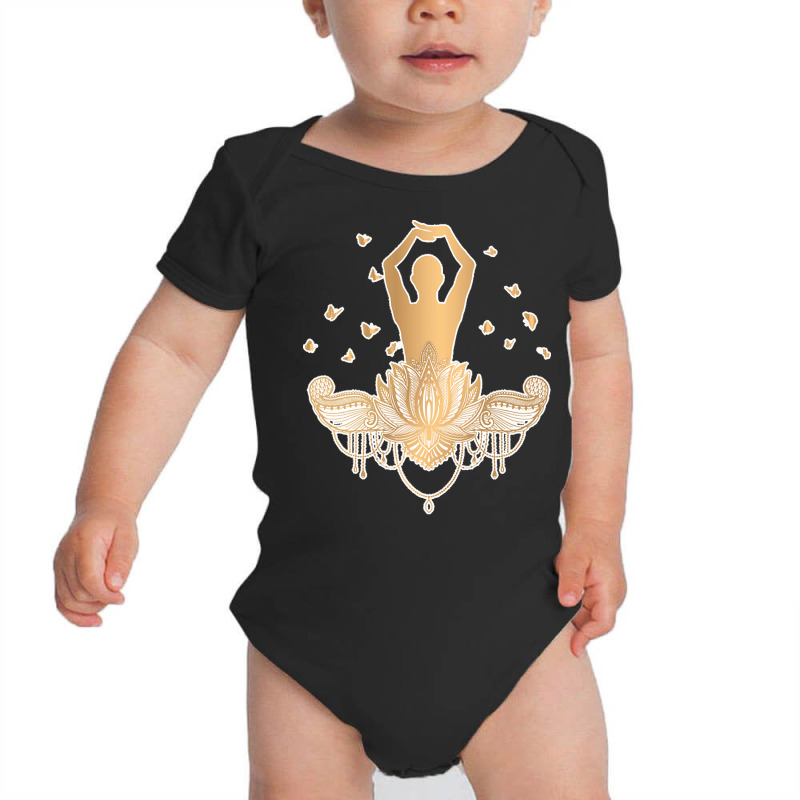 Meditation Yoga T  Shirt Meditation Design Gold T  Shirt Baby Bodysuit by shanie31601 | Artistshot