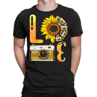 Photographer T  Shirt Love Photographer Sunflower Take Photo T  Shirt T-shirt | Artistshot