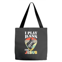 Play Bass For Jesus Guitar T  Shirt Play Bass For Jesus Guitar Vintage Tote Bags | Artistshot