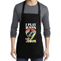 Play Bass For Jesus Guitar T  Shirt Play Bass For Jesus Guitar Vintage Medium-length Apron | Artistshot