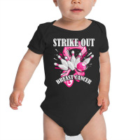 Strike Out Breast Cancer Awareness Bowling Fighter Premium T Shirt Baby Bodysuit | Artistshot