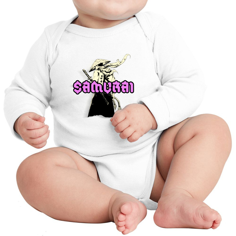 Samurai Long Sleeve Baby Bodysuit by muhammetelm | Artistshot