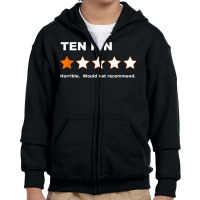 Ten Pin One Star Review Funny Bowling For Bowlers Mens Women T Shirt Youth Zipper Hoodie | Artistshot