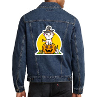 The Future Is Feline Cool Cat 68332294 Men Denim Jacket | Artistshot