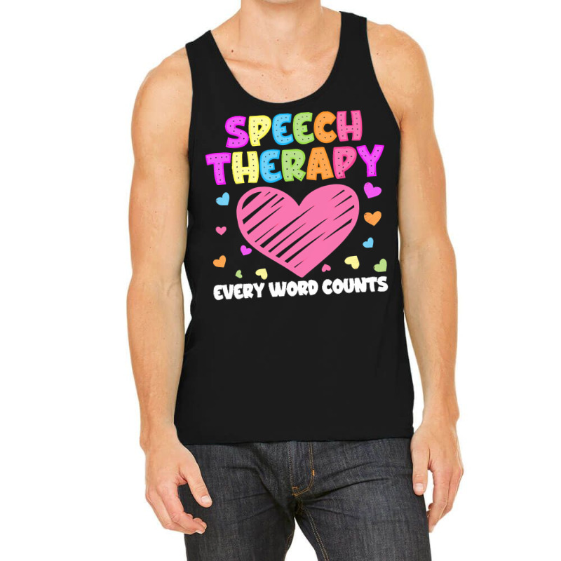 Speech Therapy T  Shirt S L P Language Pathologist & Speech Therapy Ev Tank Top by robb98104 | Artistshot