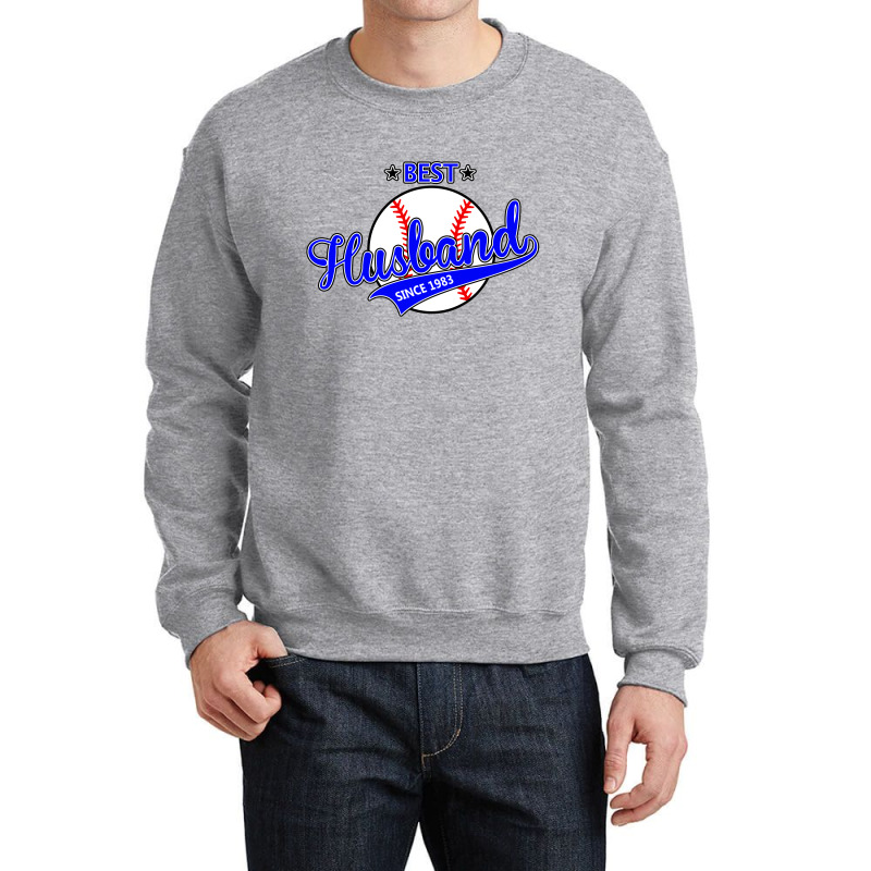 Best Husbond Since 1983 Baseball Crewneck Sweatshirt | Artistshot