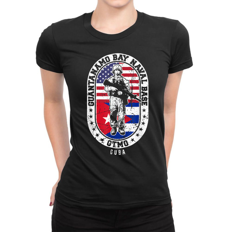 Guantanamo Bay Naval Base Cuba, Nsgb, Gtmo, Gitmo T Shirt Ladies Fitted T-Shirt by jermonmccline | Artistshot