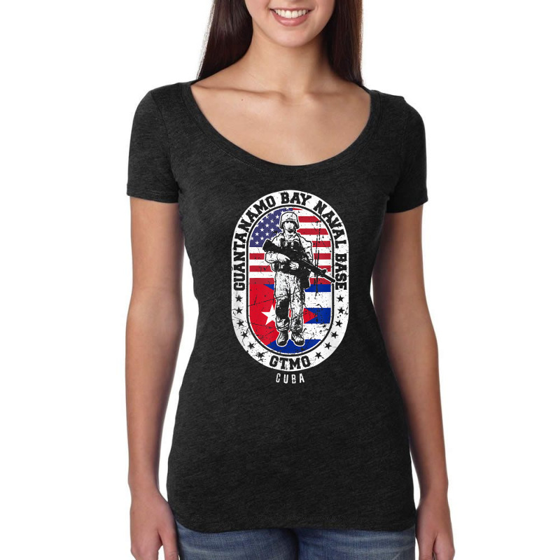 Guantanamo Bay Naval Base Cuba, Nsgb, Gtmo, Gitmo T Shirt Women's Triblend Scoop T-shirt by jermonmccline | Artistshot