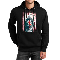 Jesus Crusader Warrior, Vintage American Flag Knight Templar T Shirt Unisex Hoodie | Artistshot