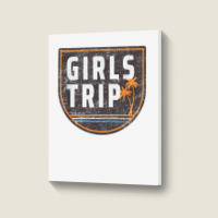 Womens Matching Girls Trip   Vacation Weekend Road Trip T Shirt Portrait Canvas Print | Artistshot