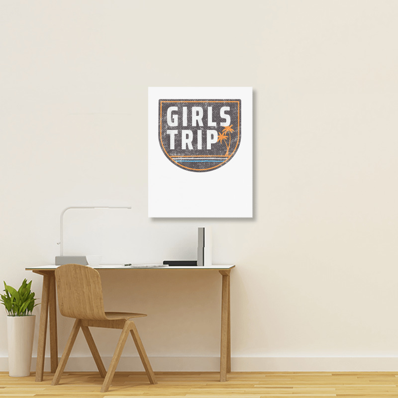 Womens Matching Girls Trip   Vacation Weekend Road Trip T Shirt Portrait Canvas Print | Artistshot