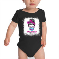 Masked And Vaccinated Nurse Life Messy Bun Registered Nurse T Shirt Baby Bodysuit | Artistshot