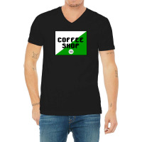 Amsterdam Coffee Shop V-neck Tee | Artistshot