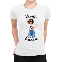 Womens Virgo Queen Mom Zodiac Astrology Birthday Symbol Sign T Shirt Ladies Fitted T-shirt | Artistshot