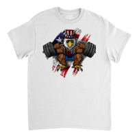 American Flag Muscular Bald Eagle Bike Flexing Uncle Sam T Shirt Classic T-shirt | Artistshot